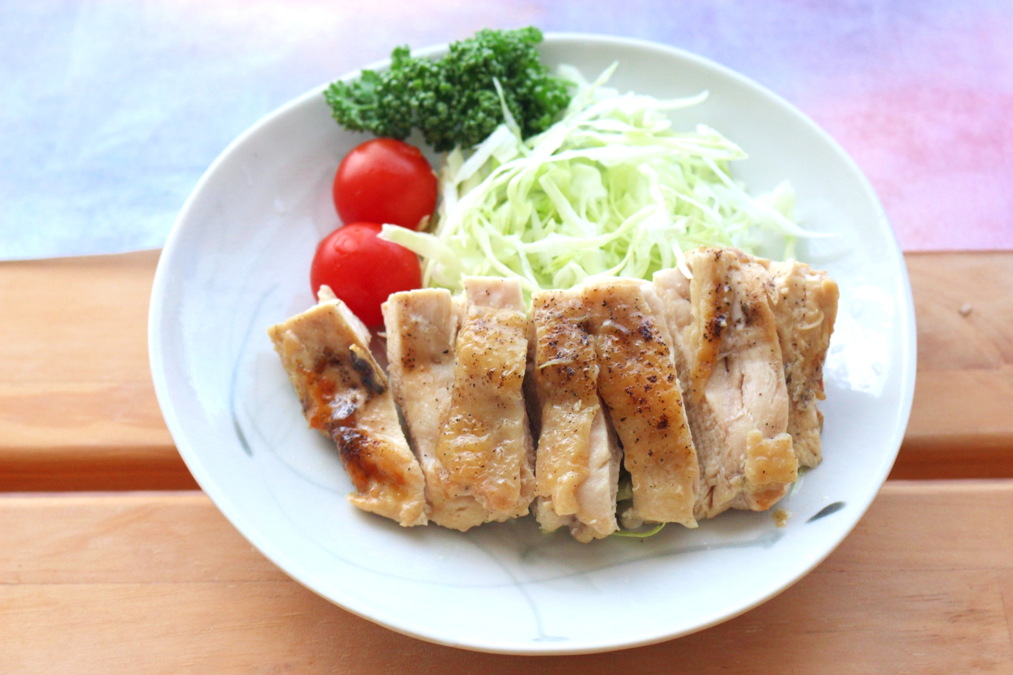 鶏肉の塩胡椒焼き