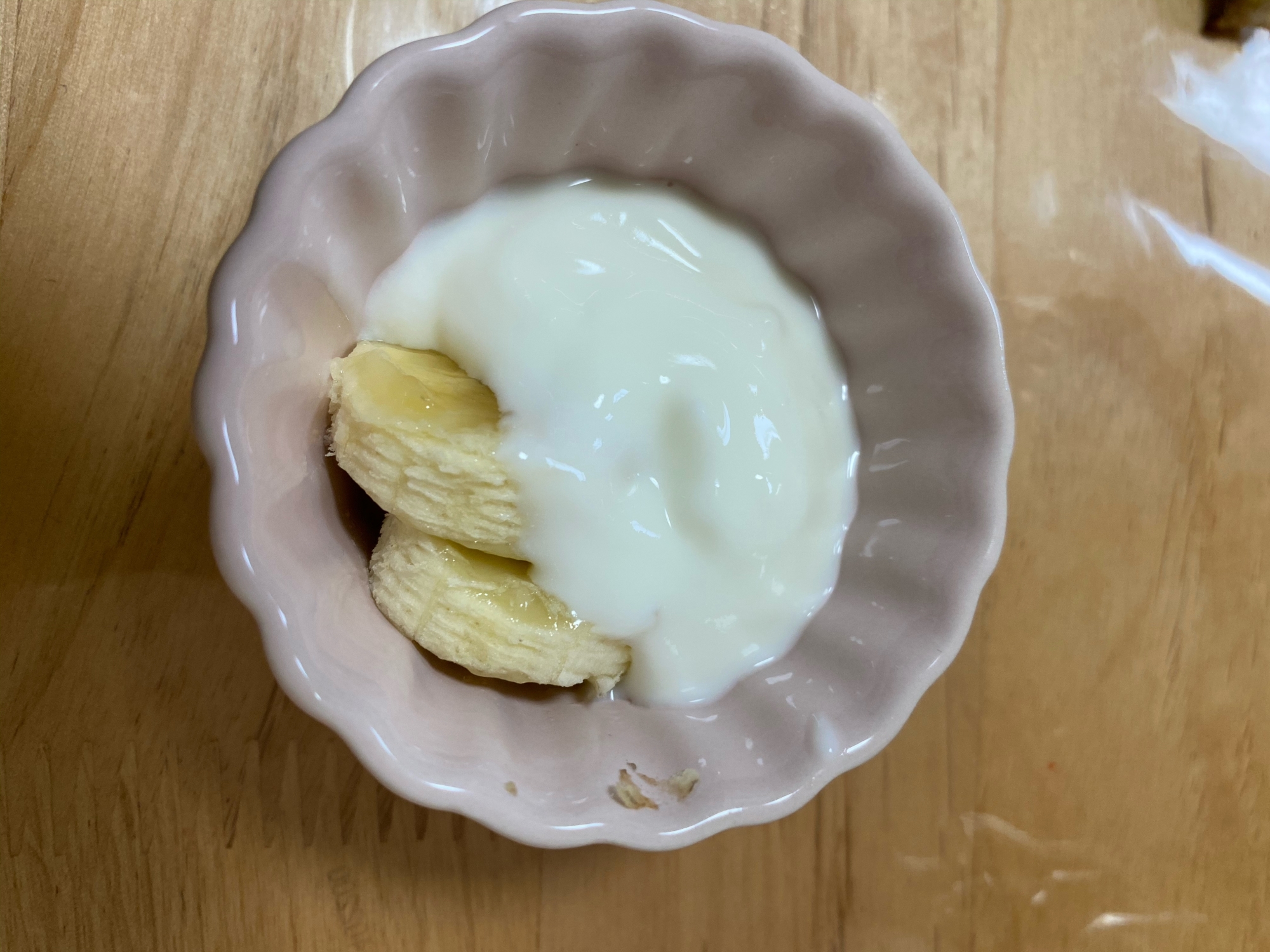 離乳食　バナナヨーグルト