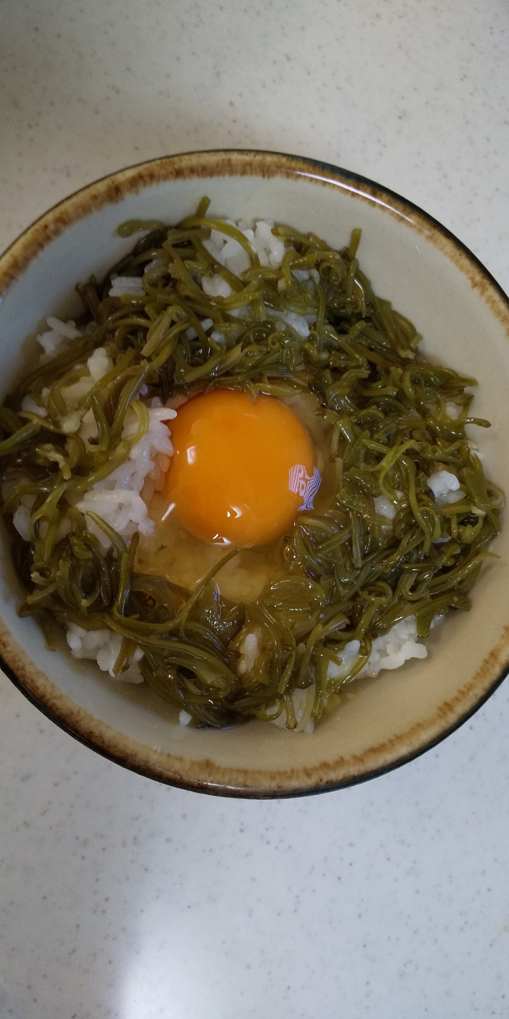 めかぶ卵かけご飯☆