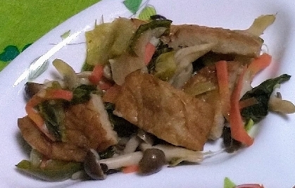 さつま揚げの旨みが美味しかったです。野菜もたっぷり食べれて良かったです。