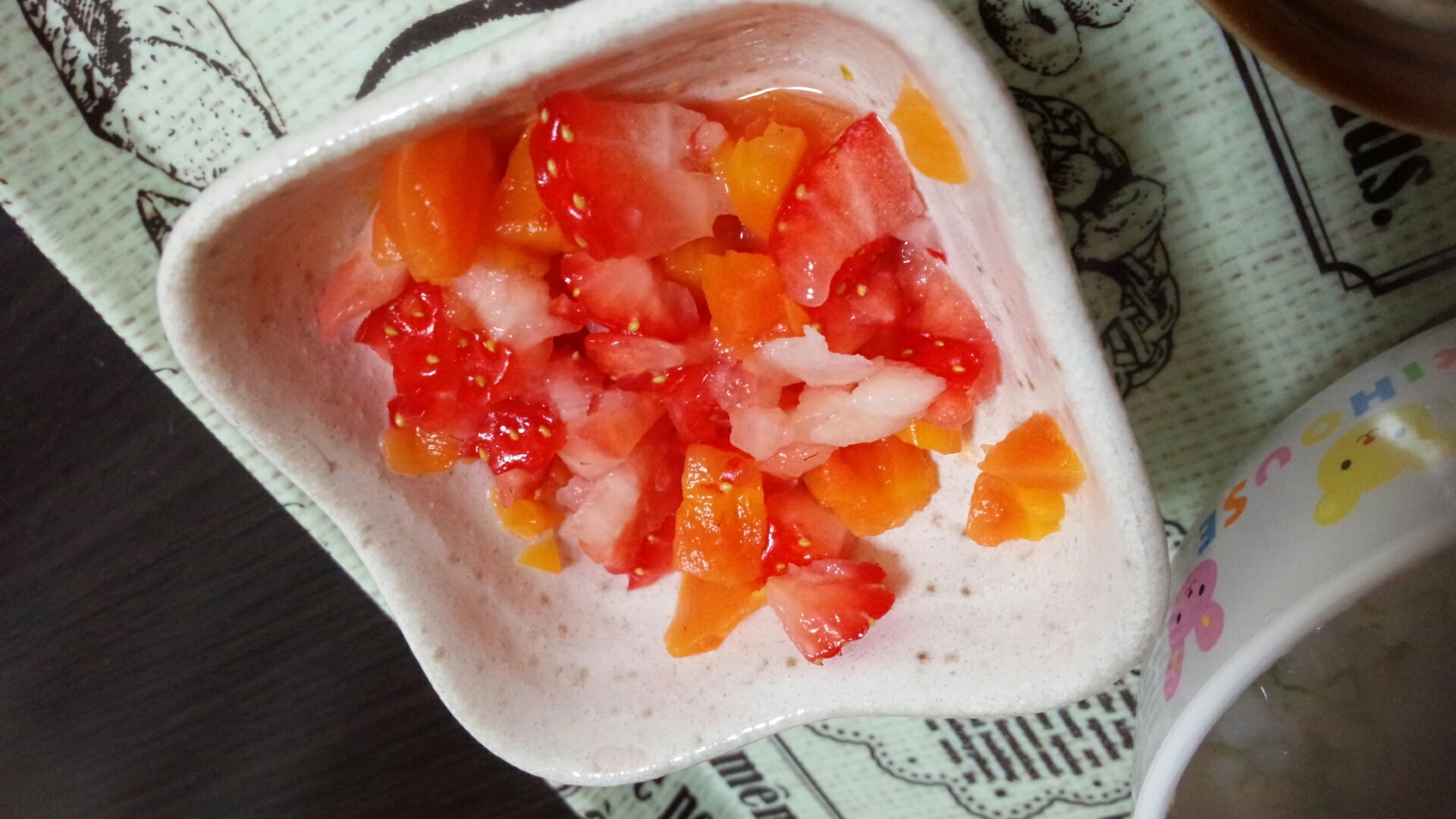 離乳食後期 人参とイチゴのきなこ和え レシピ 作り方 By たくみ905 楽天レシピ 離乳食後期 人参とイチゴのきなこ和え レシピ 作り方 By たくみ905 楽天レシピ