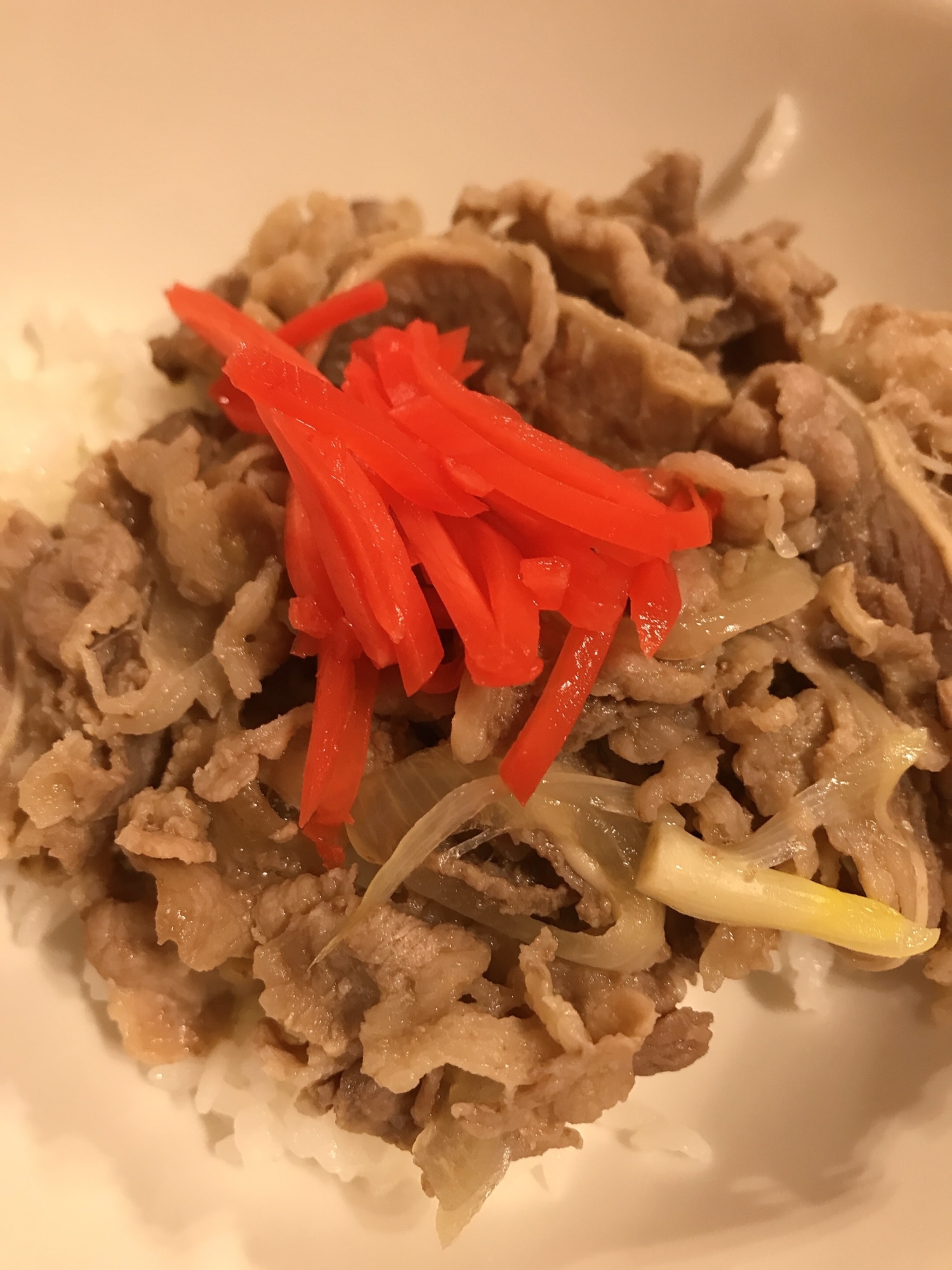 麺つゆで簡単 牛丼