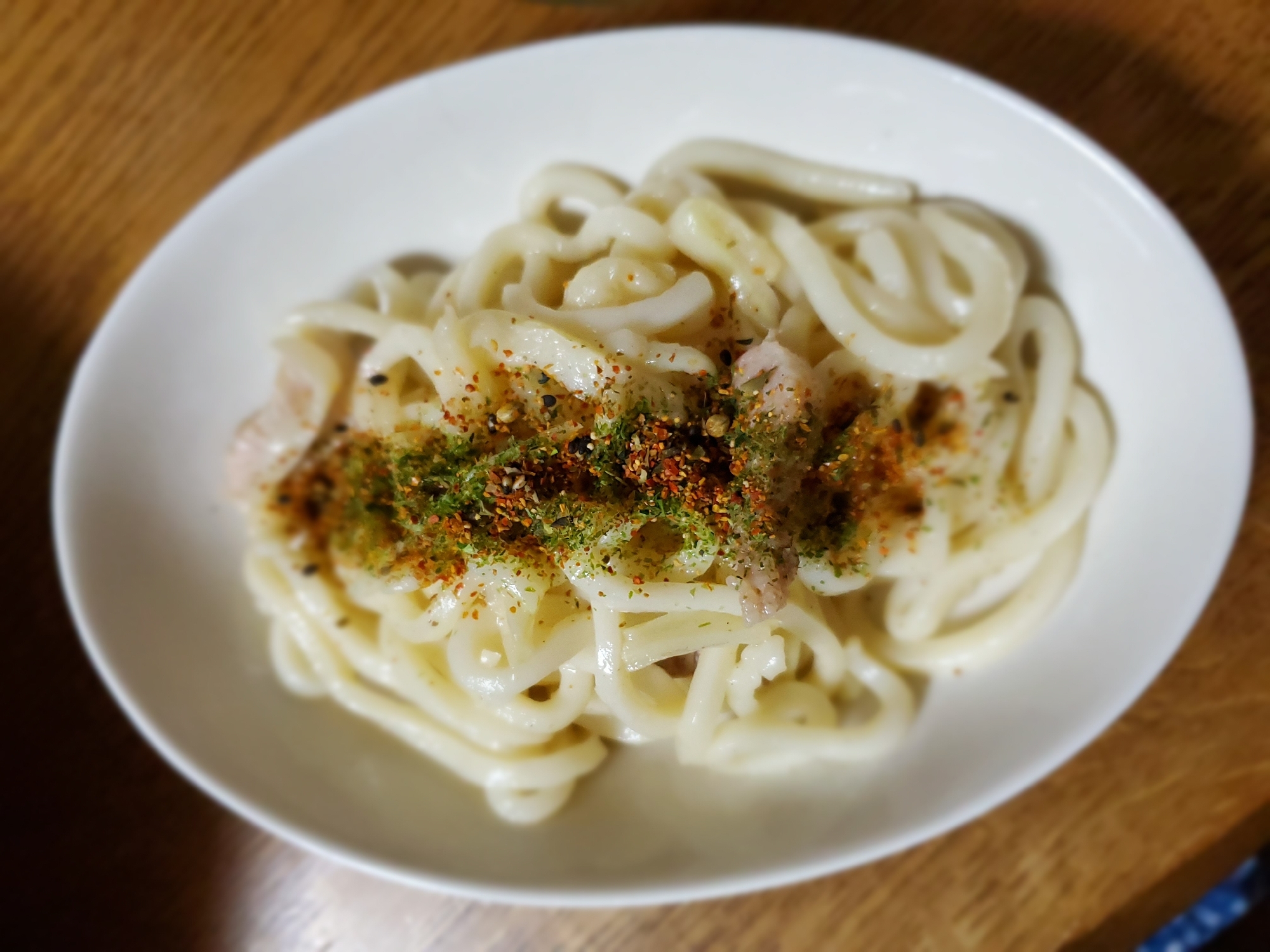 豚バラと白菜の芯の焼きうどん