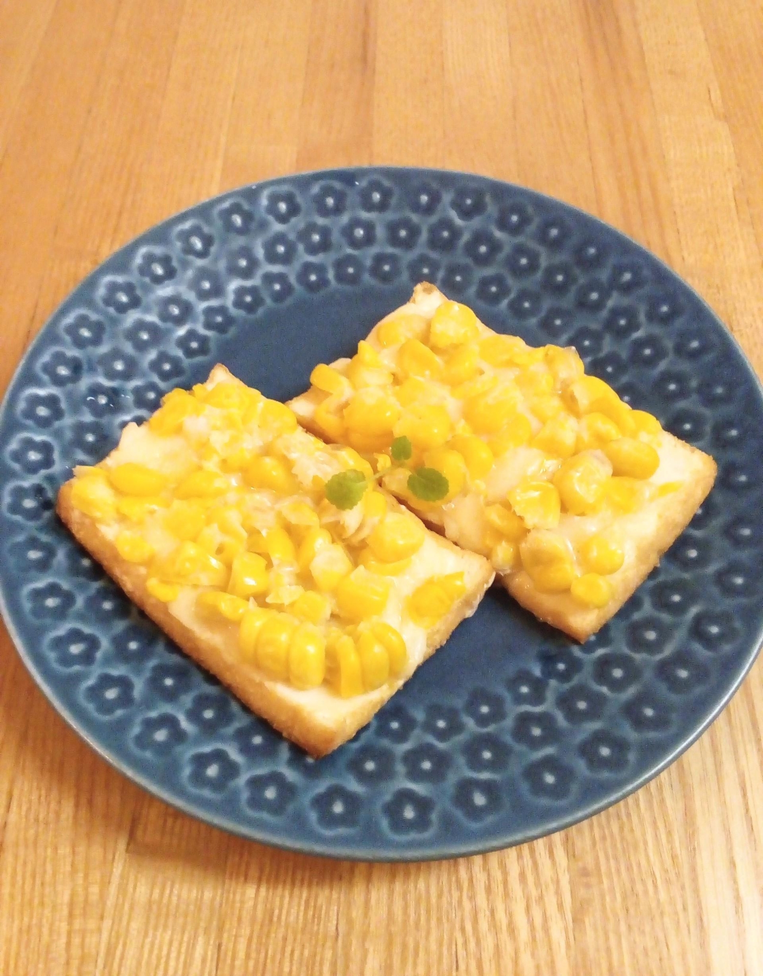 ♪厚揚げのマヨネーズ焼き♡コーン&チーズのせ♪