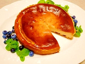 ラムレーズン ベイクドチーズケーキ レシピ 作り方 By ブルーボリジ 楽天レシピ