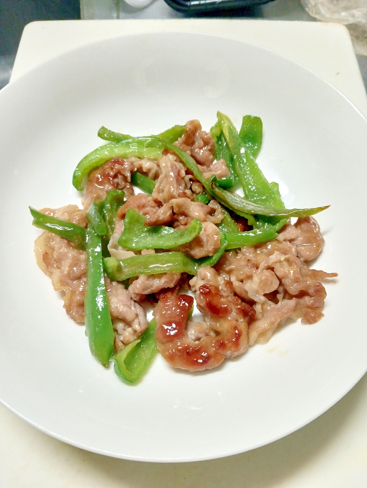 豚肉とピーマンの味噌炒め