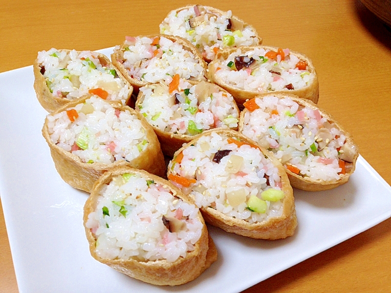 彩り野菜のいなり寿司(●^o^●)