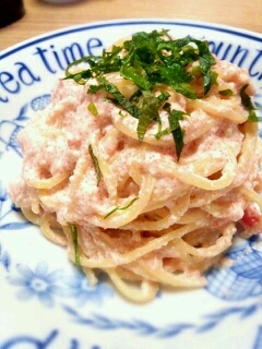 ヘルシーで濃厚♡とろ〜り豆腐の明太マヨパスタ