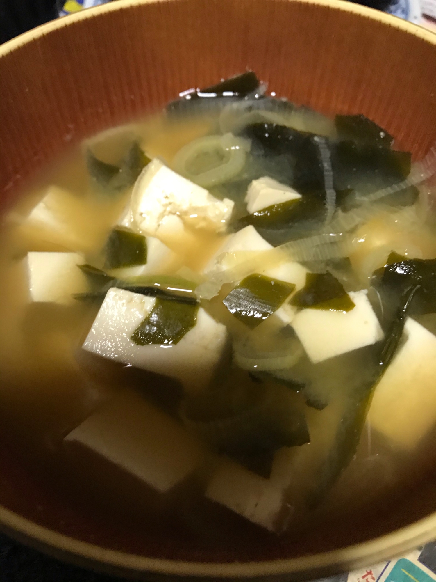煮干し豆腐の味噌汁