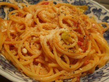 ツナとトマトのパスタ♡我が家の隠し味は**♡