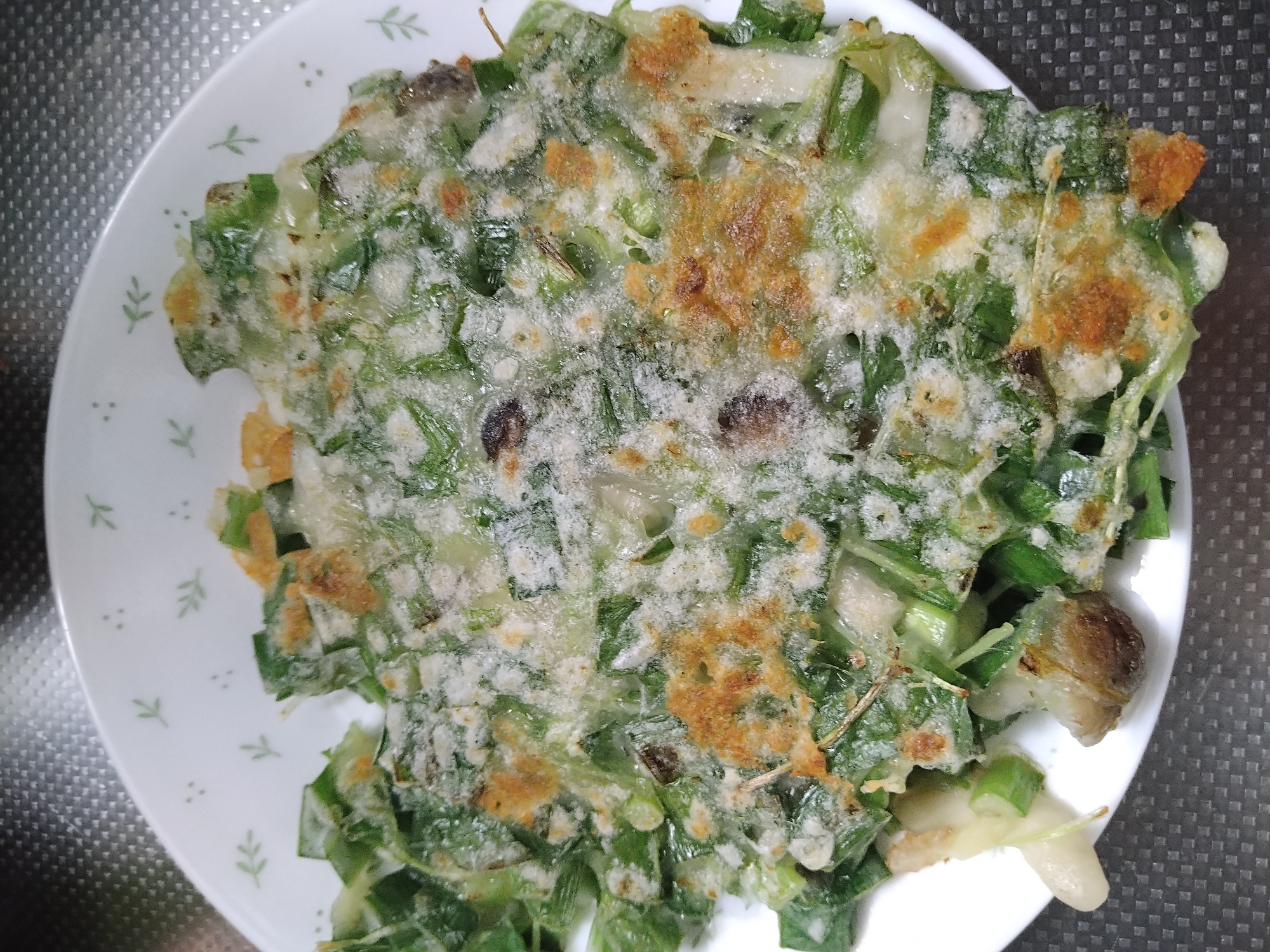 ニラと豆苗のチヂミ