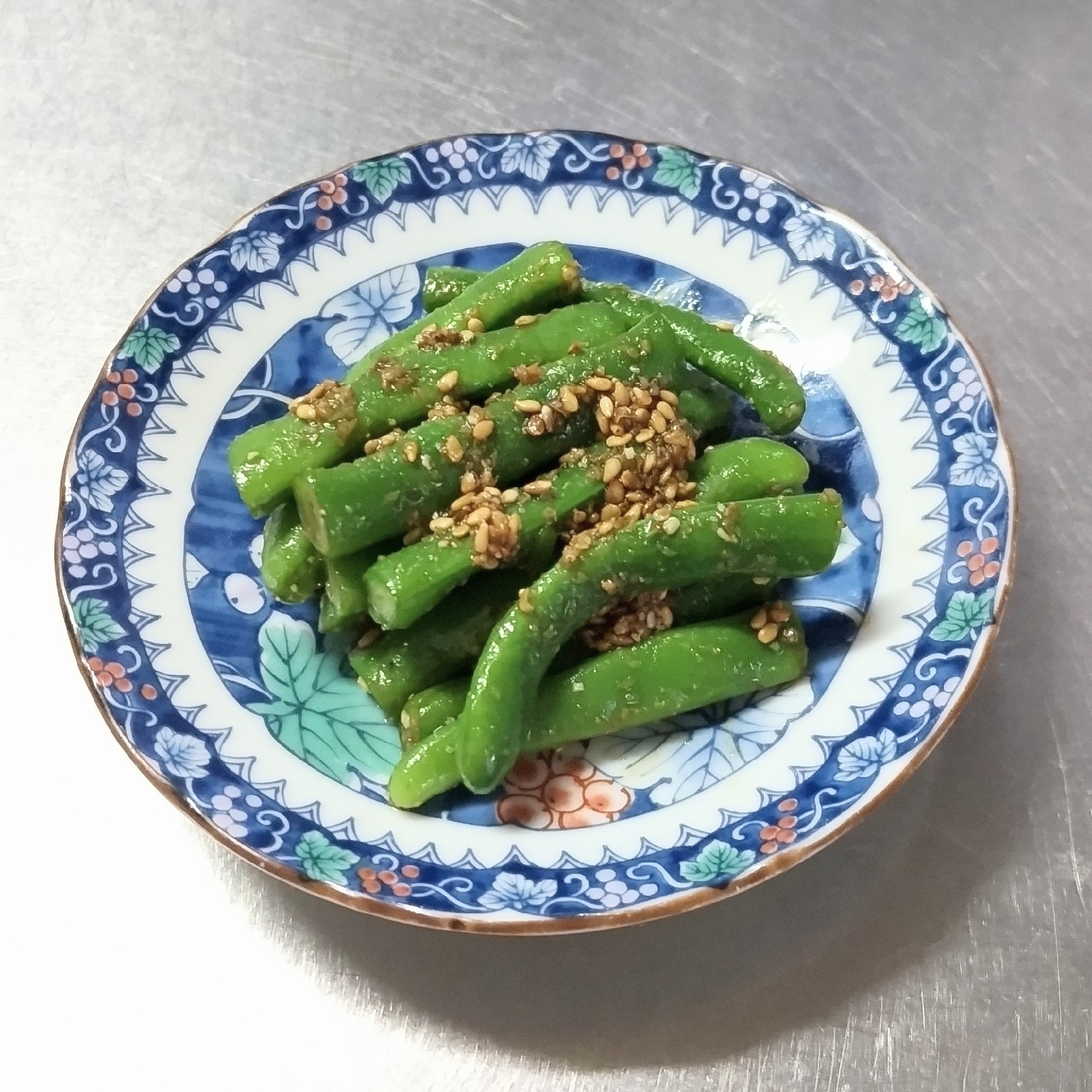 いんげん豆のごま和え