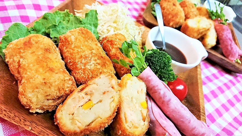 時短ワザ有り!【鮭とコーンのポテトコロッケ】