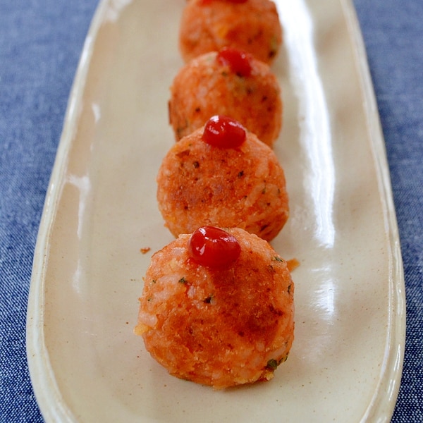 チキンライスボール レシピ 作り方 By はい 山田です 楽天レシピ チキンライスボール レシピ 作り方 By はい 山田です 楽天レシピ