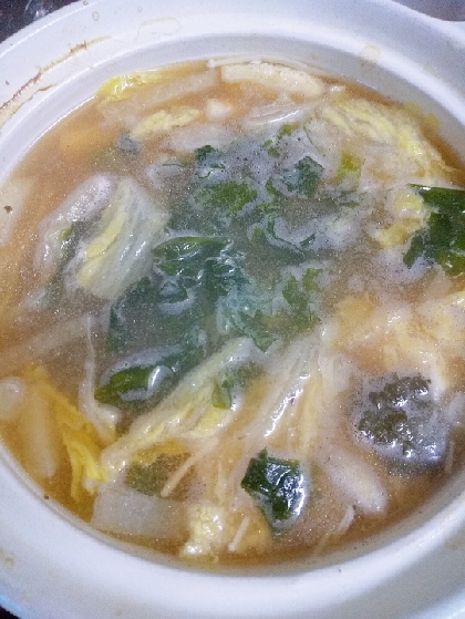 白菜のピリ辛味噌鍋