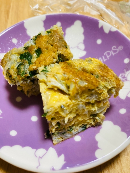 カルシウムたっぷり♪しらすと大葉の☆厚焼き卵