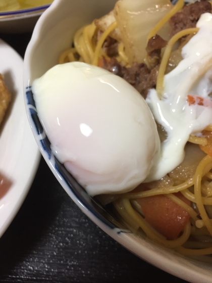 パスタにトッピングしようとしたらずれちゃいました(^_^;)トロトロに美味しく作れました。素敵なレシピありがとうございました(*^^*)