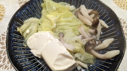 豆腐と白菜とえのきのあっさり鍋
