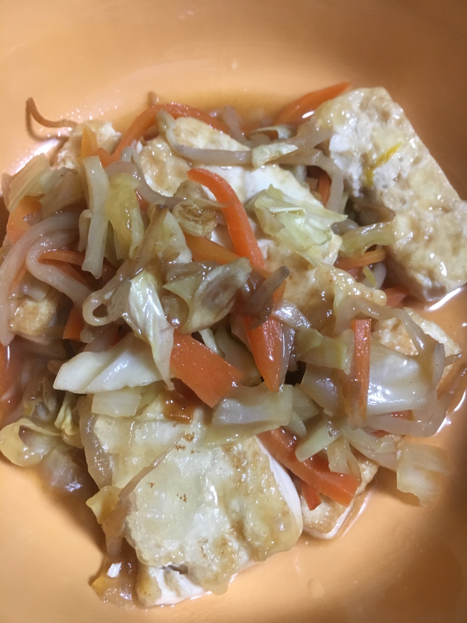 豆腐と野菜の甘酢炒め