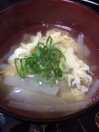 ❤麺つゆで　大根としめじと豆腐のお吸いもの❤