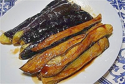 茄子の揚げ煮 甘辛味