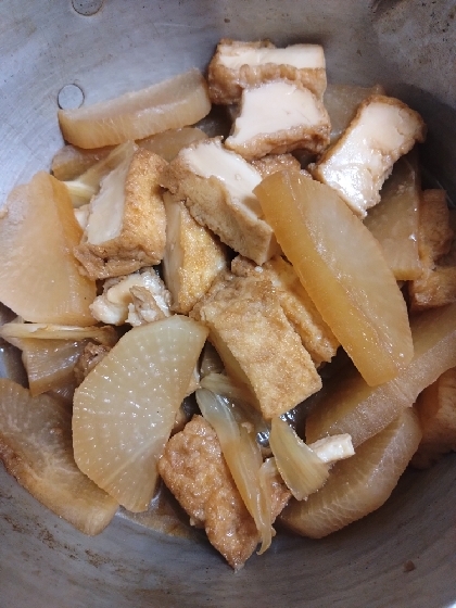厚揚げと大根の煮物