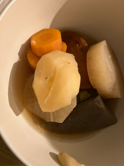 電気圧力鍋で味がしみ込みおでん
