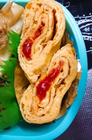 卵焼きのケチャップ巻き オムレツ風 レシピ 作り方 By じゃが塩 楽天レシピ