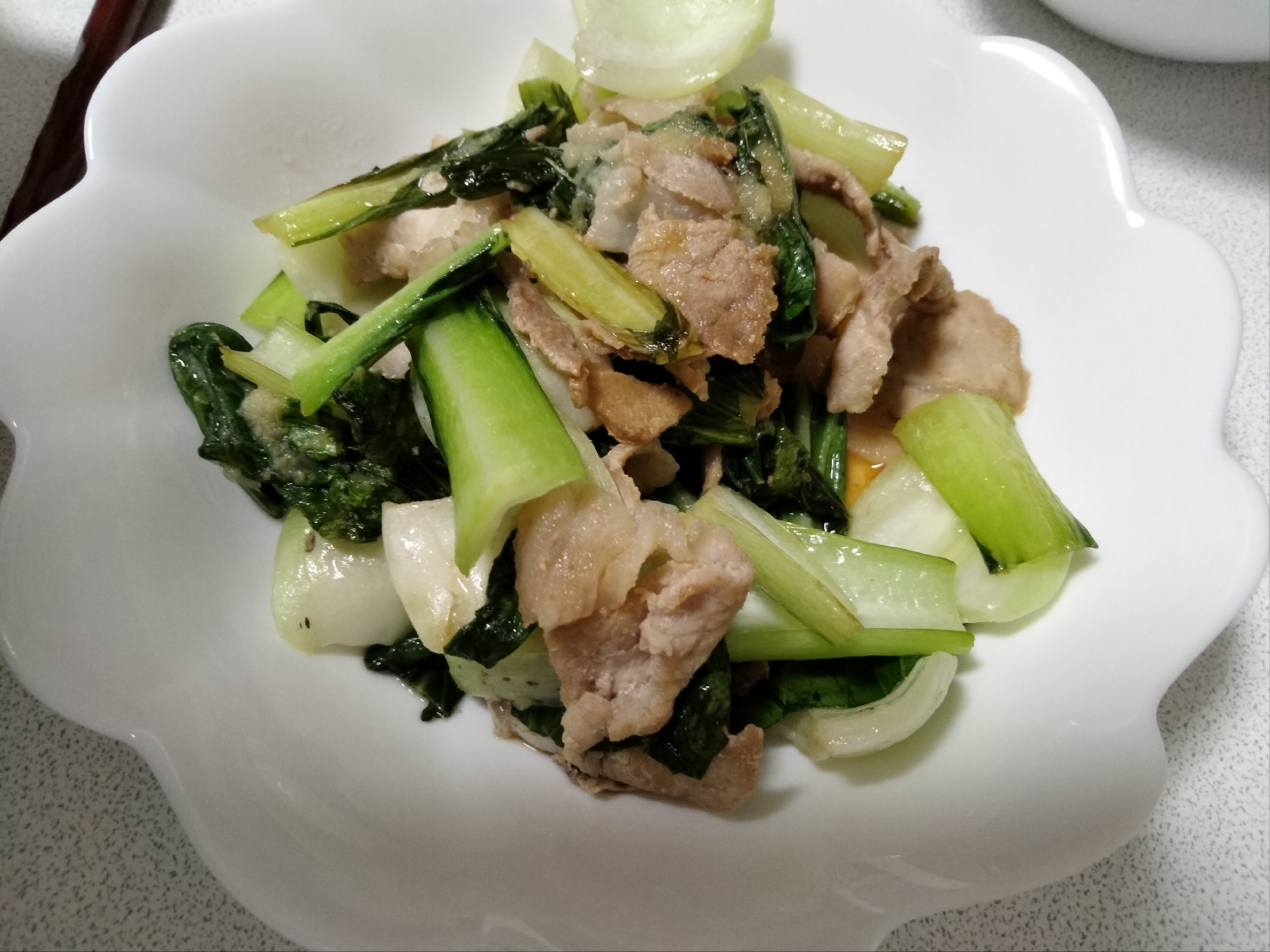 ✽✽青梗菜と豚肉炒め✽✽