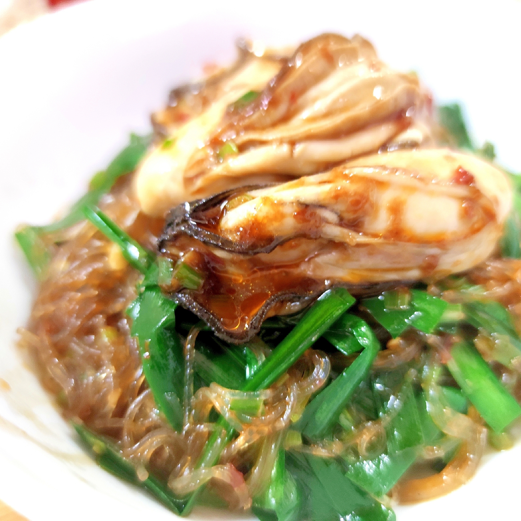 強火不要的中国料理! 牡蠣を満喫できる春雨炒め