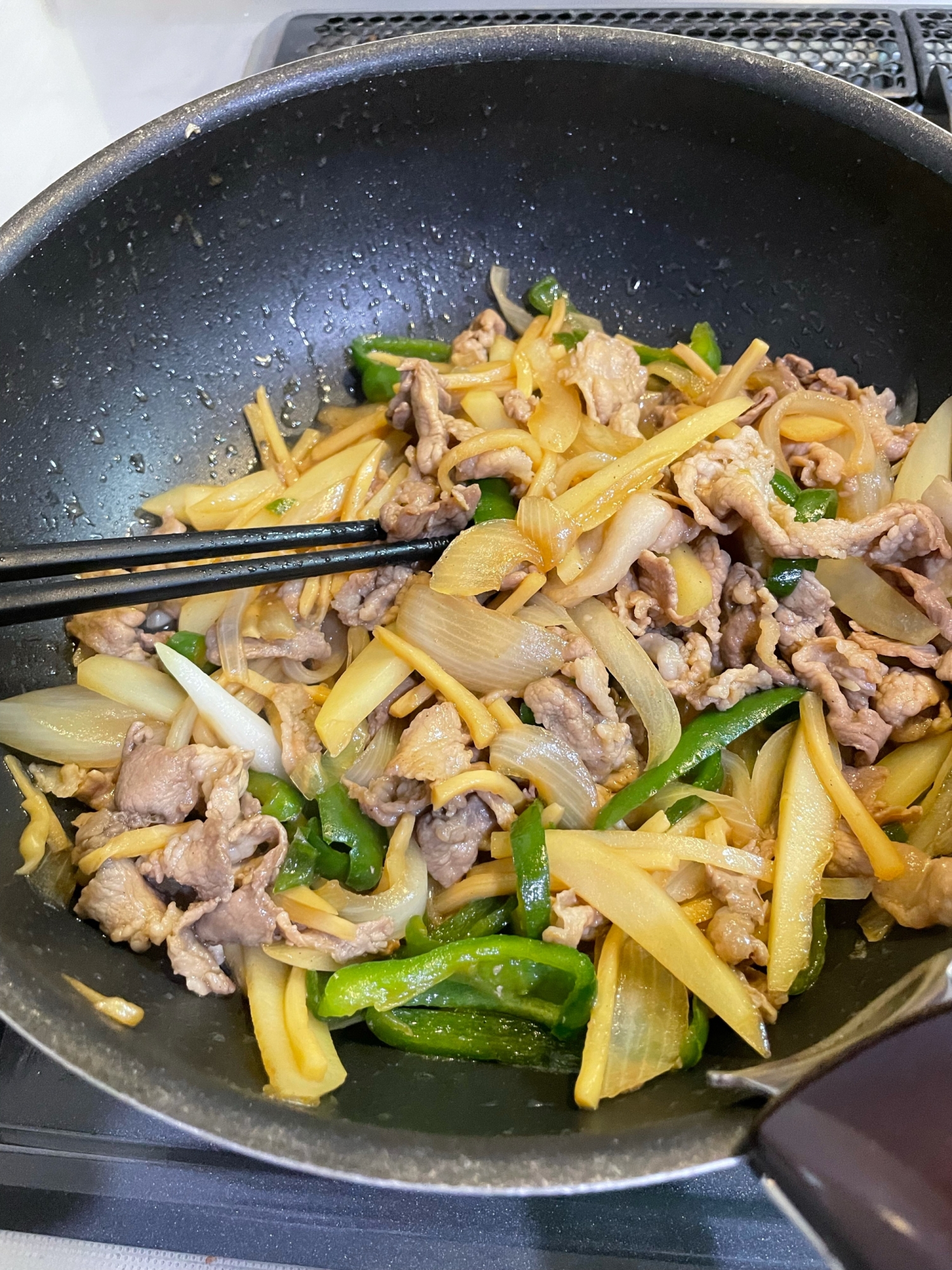 豚肉 ジャガイモ たけのこ オイスターソース炒め レシピ 作り方 By つばごん 楽天レシピ