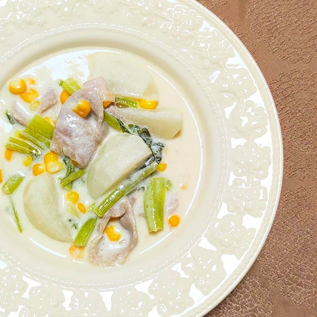 【生クリーム不要】牛乳で作る*かぶのクリーム煮