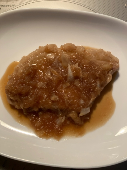 玉ねぎソースの和風ポークソテー