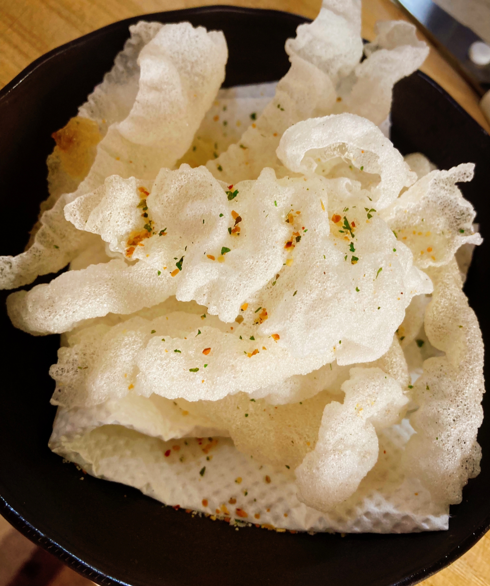 ★余った生春巻きの皮で★サクサク揚げせんべい