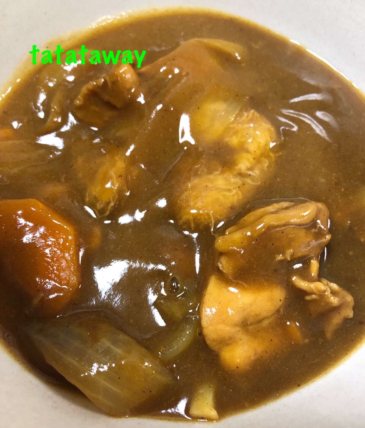 甘くて辛い☆バナナと鶏肉のカレー