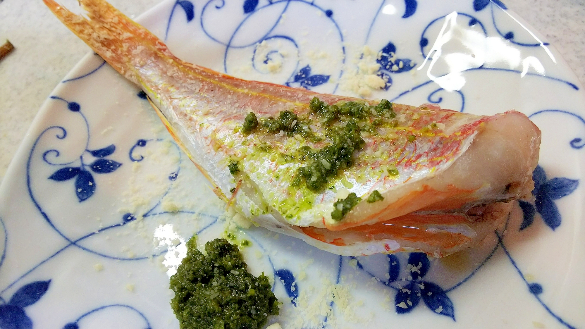 イトヨリダイのバジルソース添え レシピ 作り方 By 育児パパの菜園レシピ 楽天レシピ イトヨリダイのバジルソース添え レシピ 作り方 By 育児パパの菜園レシピ 楽天レシピ