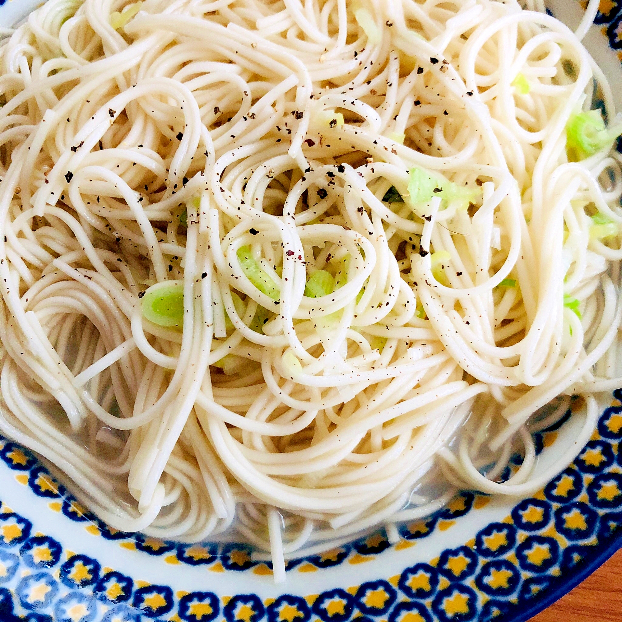 そうめんの塩バター焼き