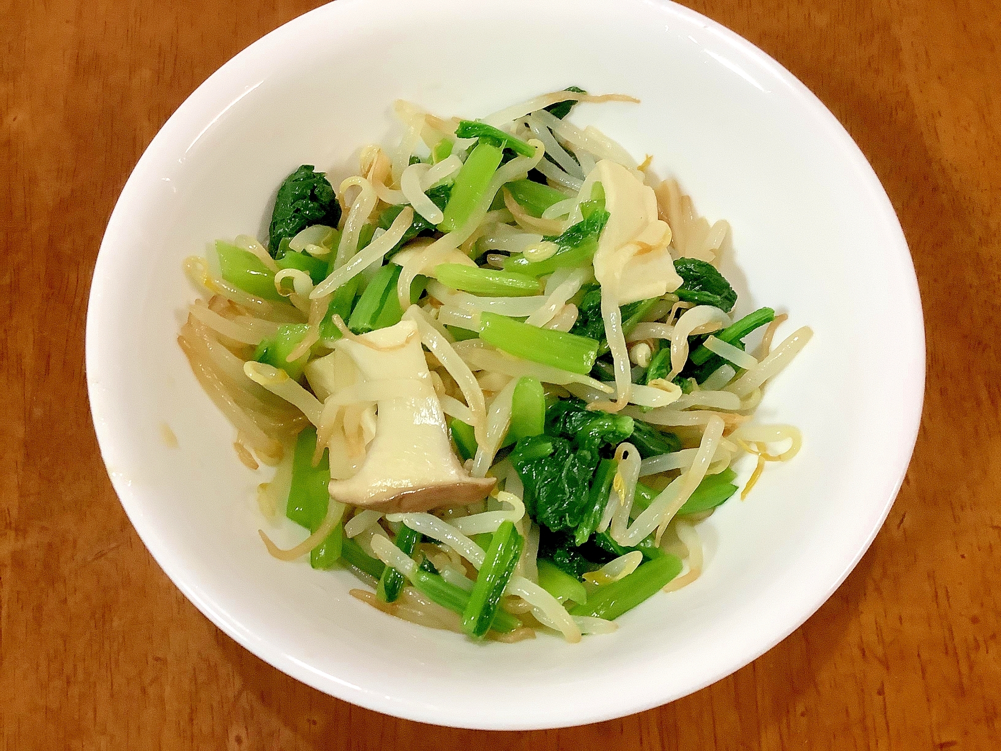 小松菜もやしエリンギのナムル