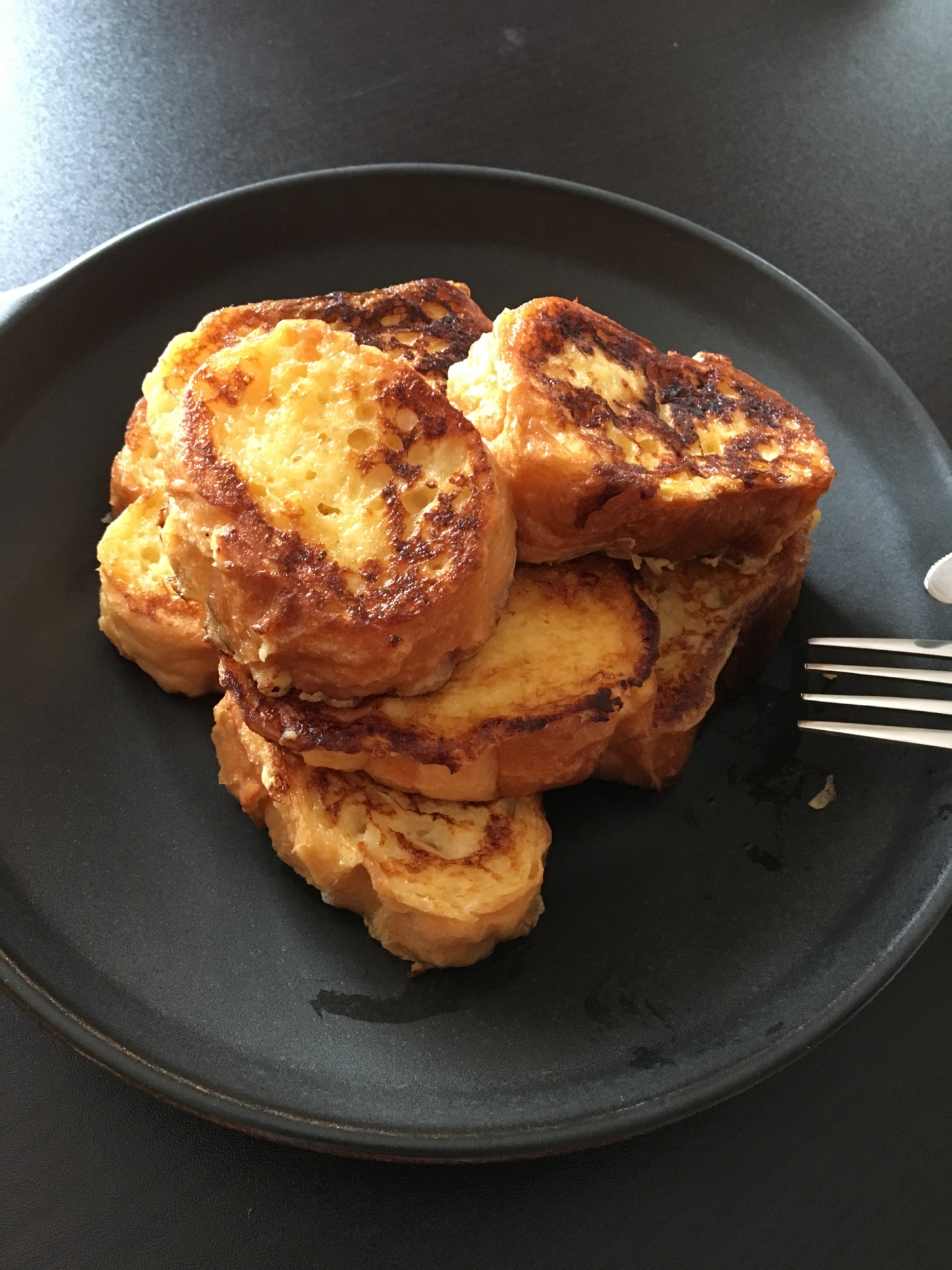 フランスパンでフレンチトースト♡