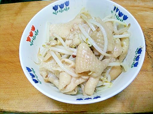 鶏皮ともやしの花椒炒め レシピ 作り方 By Flep 楽天レシピ