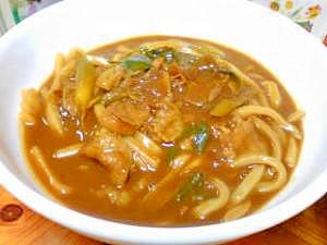 残りカレーでカレーうどん