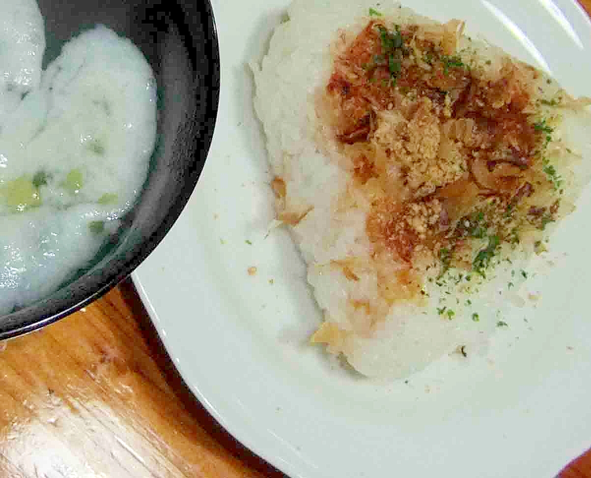 花かつおと青のりの焼きおむすび