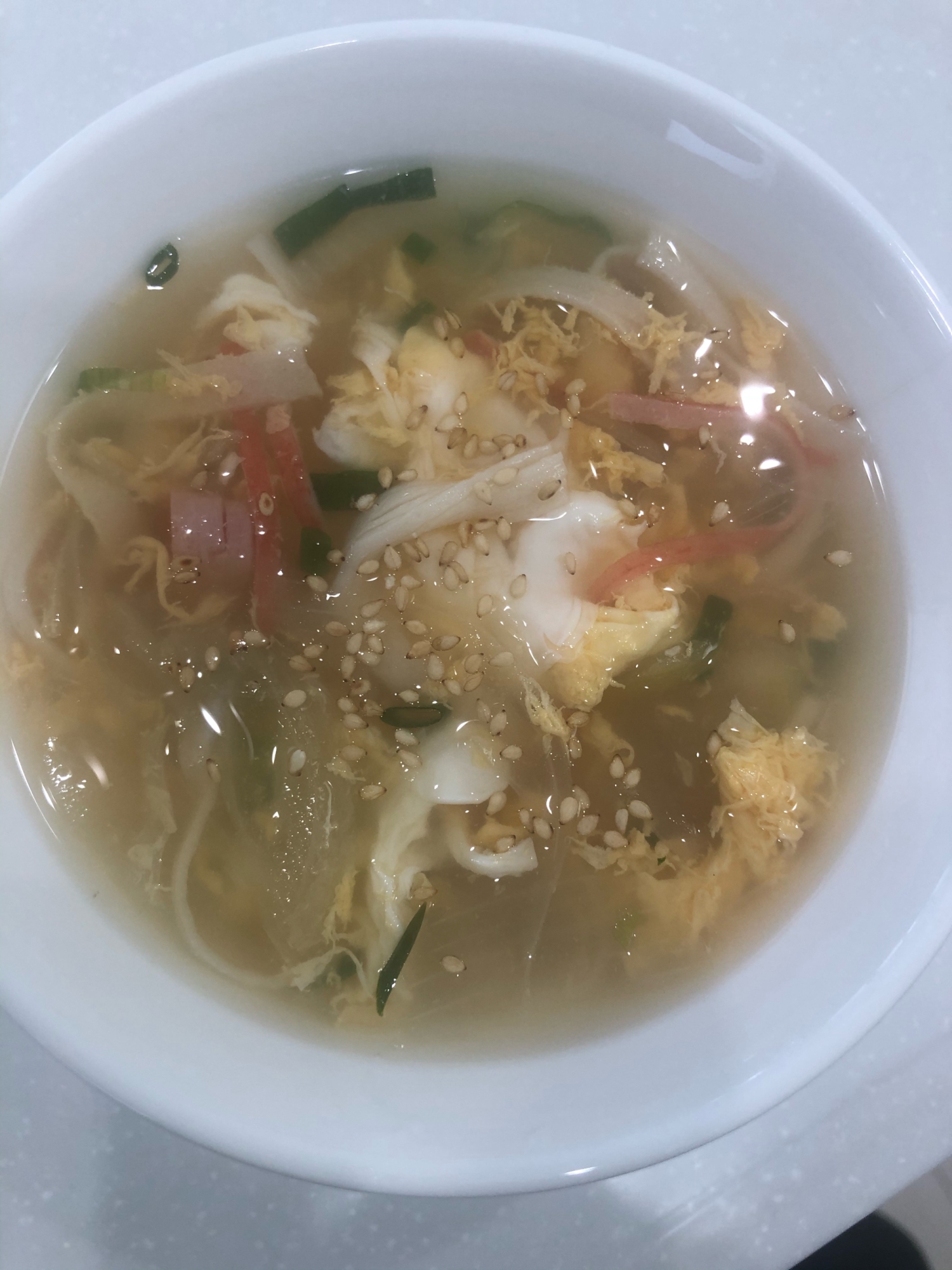 蟹玉スープ