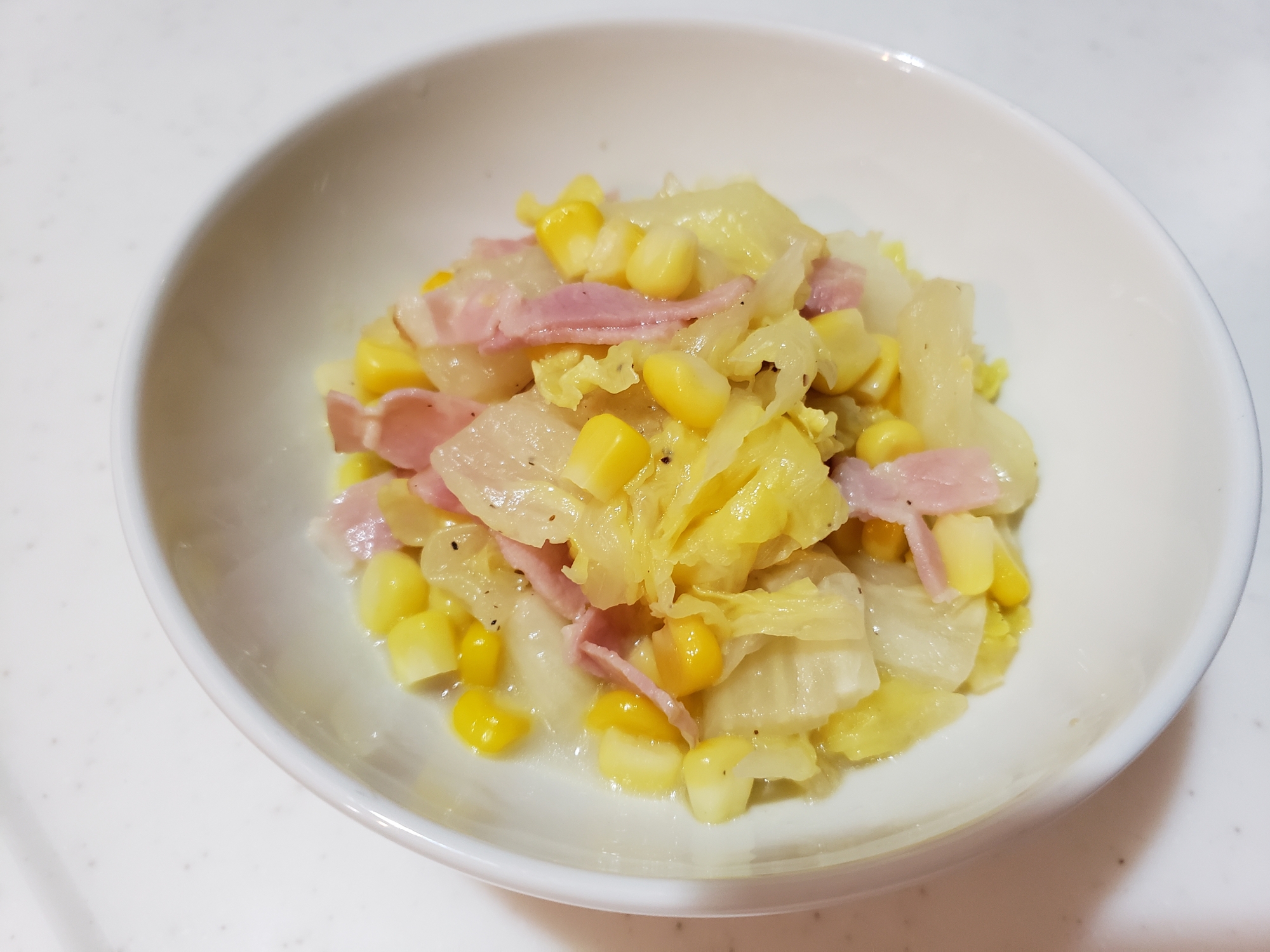 レンジで白菜とベーコンとコーンの洋風煮物 レシピ 作り方 By まるはるお 楽天レシピ レンジで白菜とベーコンとコーンの洋風煮物 レシピ 作り方 By まるはるお 楽天レシピ