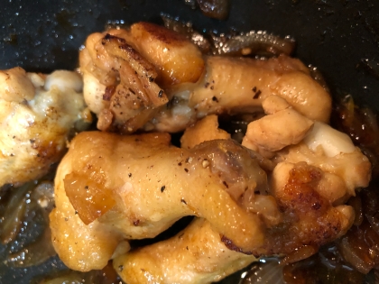 簡単！フライパンで手羽元の甘辛煮