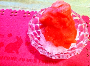 オトナのピンクグレープフルーツかき氷