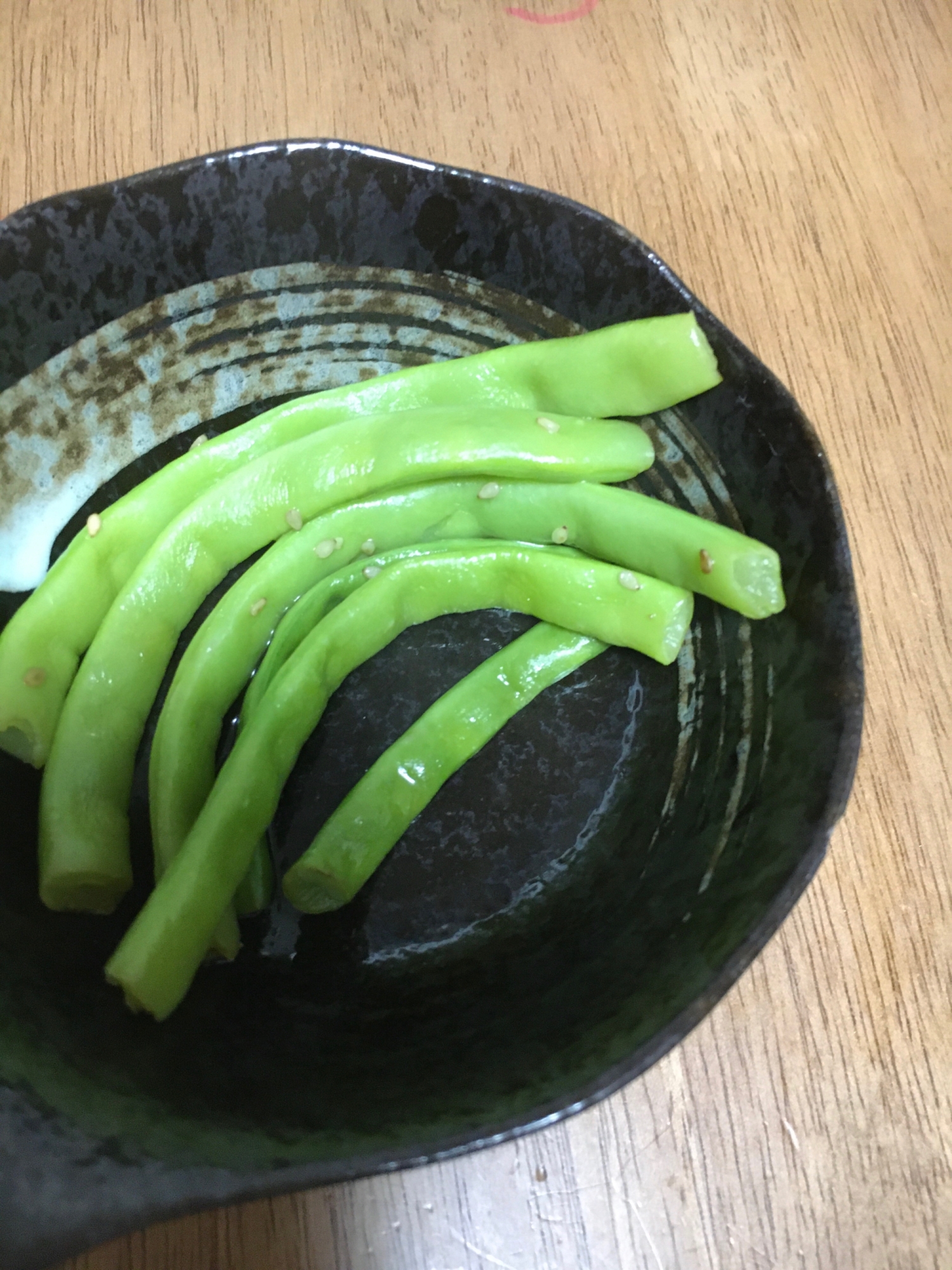 いんげんの醤油煮