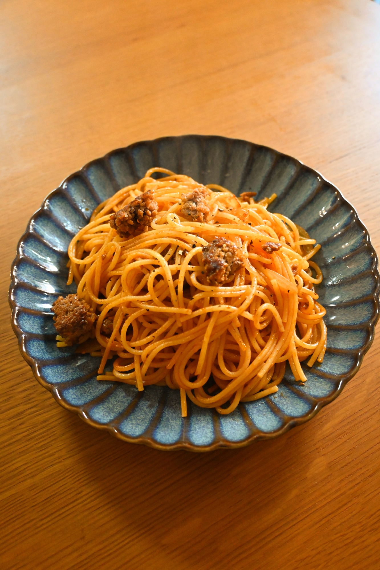 肉々しいミートパスタ！