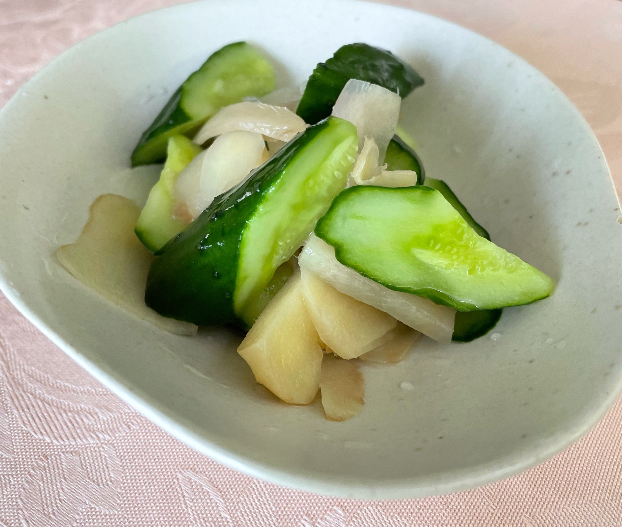 きゅうりと新生姜の甘酢漬け