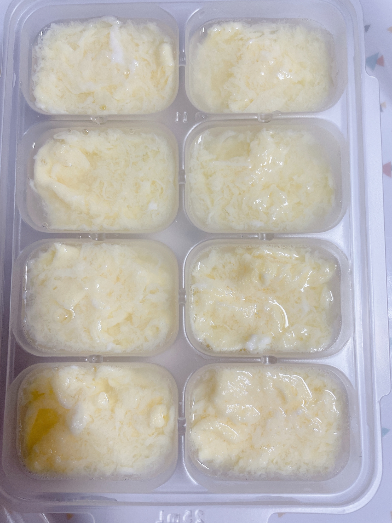 離乳食で便利♪全卵の冷凍保存